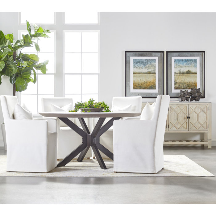 17 Stories Ajrisa Round Dining Table & Reviews | Wayfair